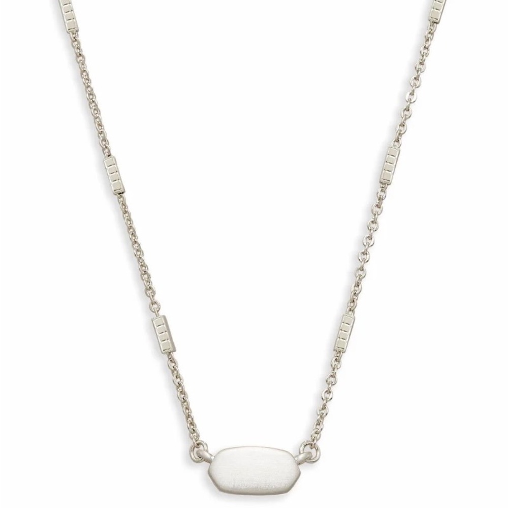 Kendra Scott Fern Silver Pendant Necklace